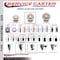 Service Caster 3'' Nylon Swivel 1-1/8'' Expanding Stem Caster Set with Brake, 4PK SCC-EX20S314-NYS-TLB-118-4 - alternate 4